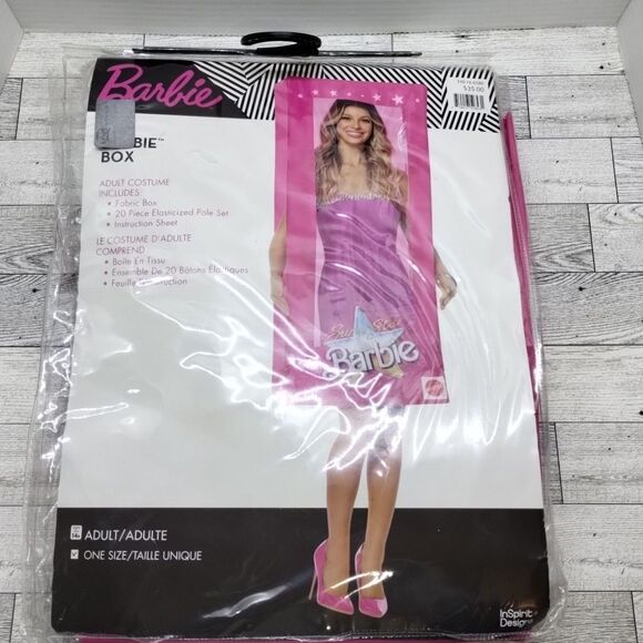 In Spirit Designs Barbie Box costume MIB Adult One size fits all - Picture 1 of 8